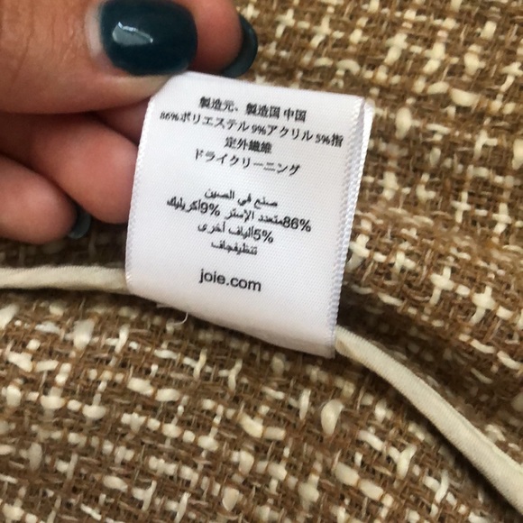 Joie Jackets & Coats Joie Camel Tan Oversized Cotton Morro B Jacket